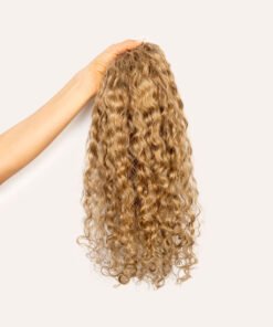 Ash Blonde Curly Ponytail Extension