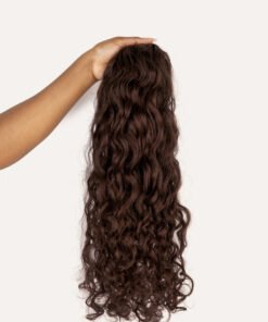 Chocolate Brown Curly Clip-In Hair Extensions