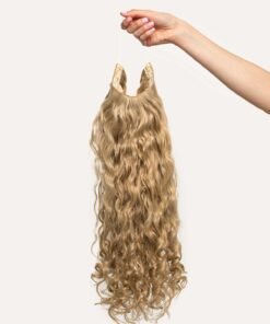 Ash Blonde Curly Slip-On Hair Extensions 180G 22”